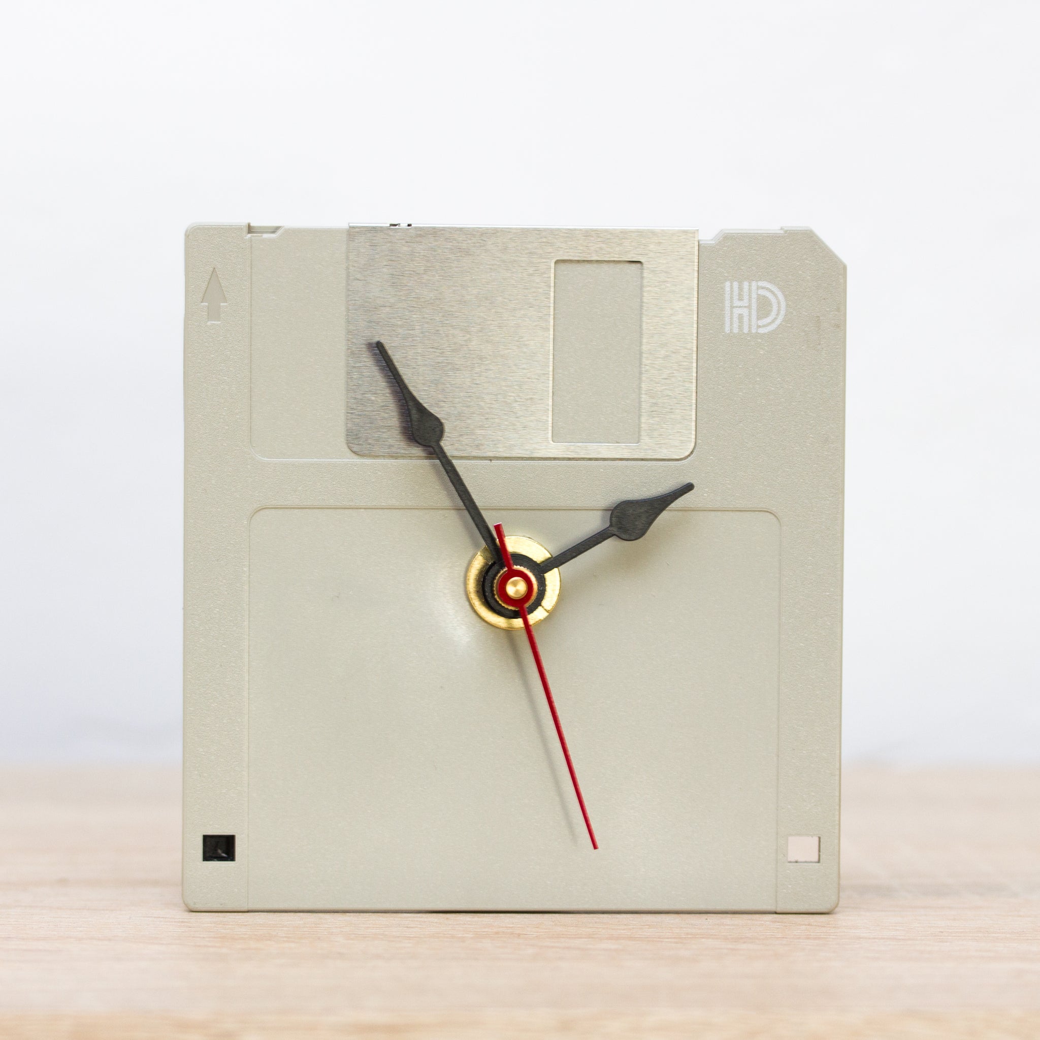 Unique Desk clock - recycled floppy disk clock