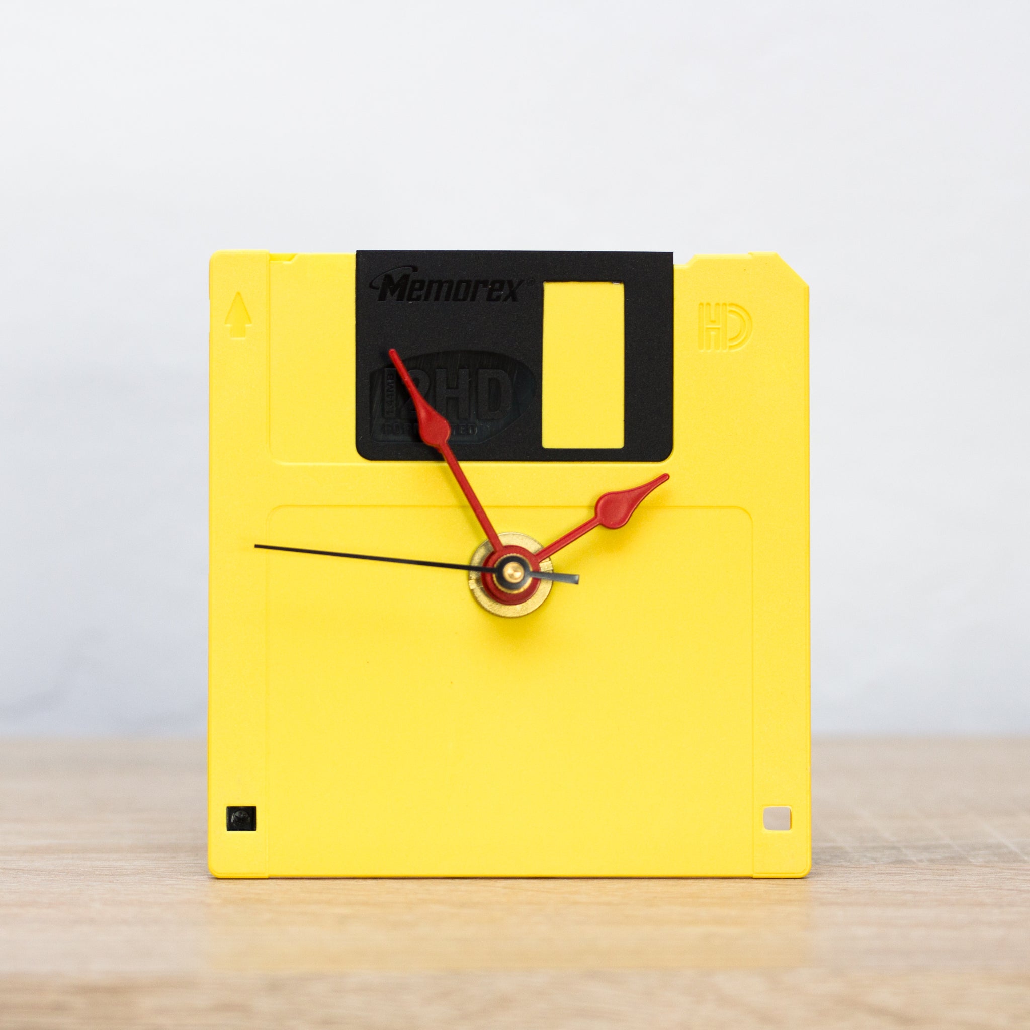 Unique Desk clock - recycled floppy disk clock