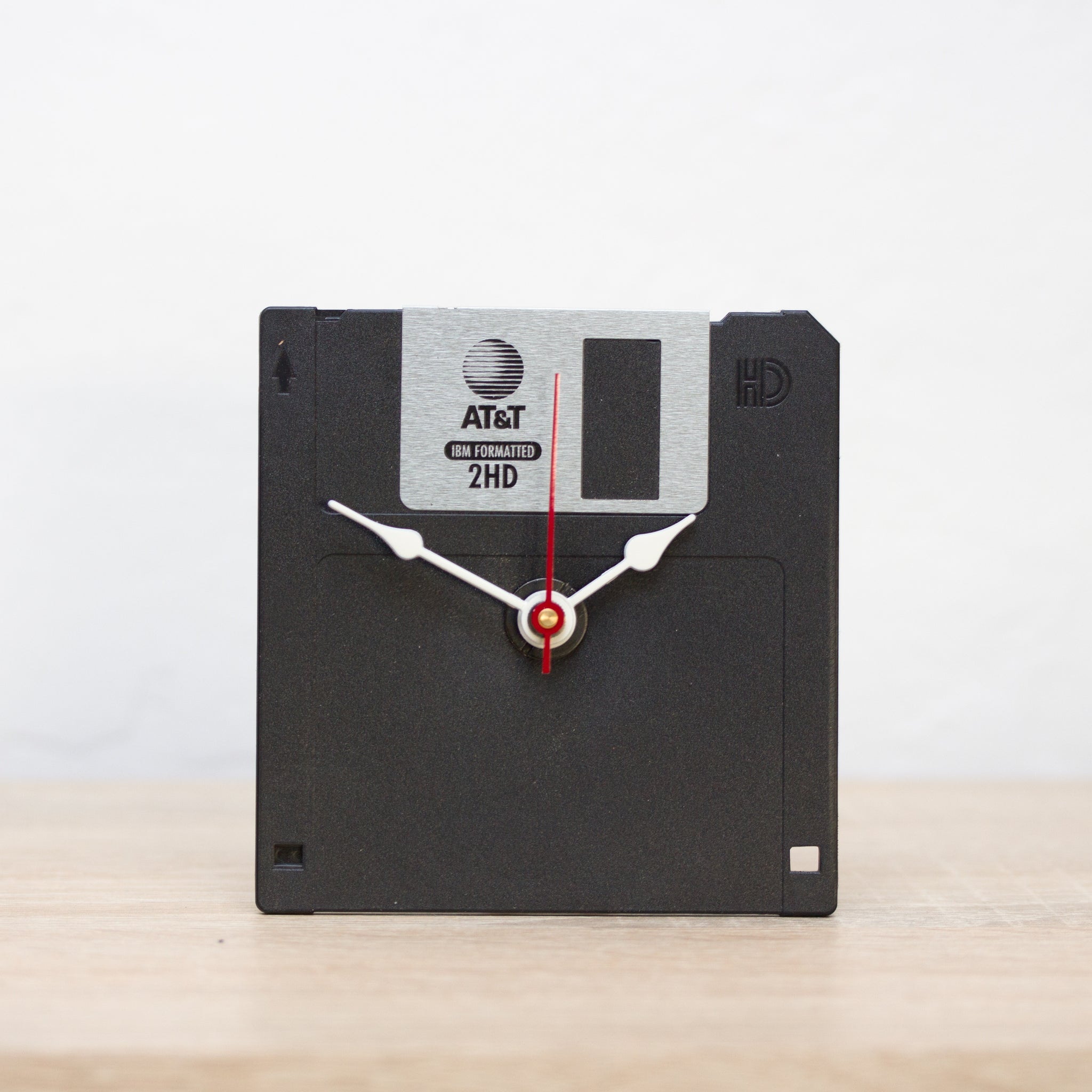 Unique Desk clock - recycled floppy disk clock
