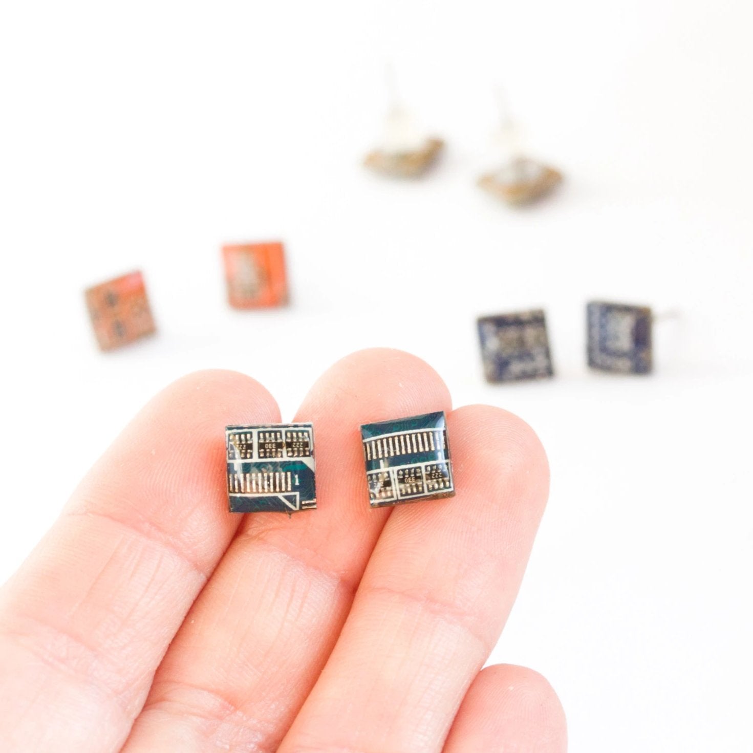 Circuit board square studs