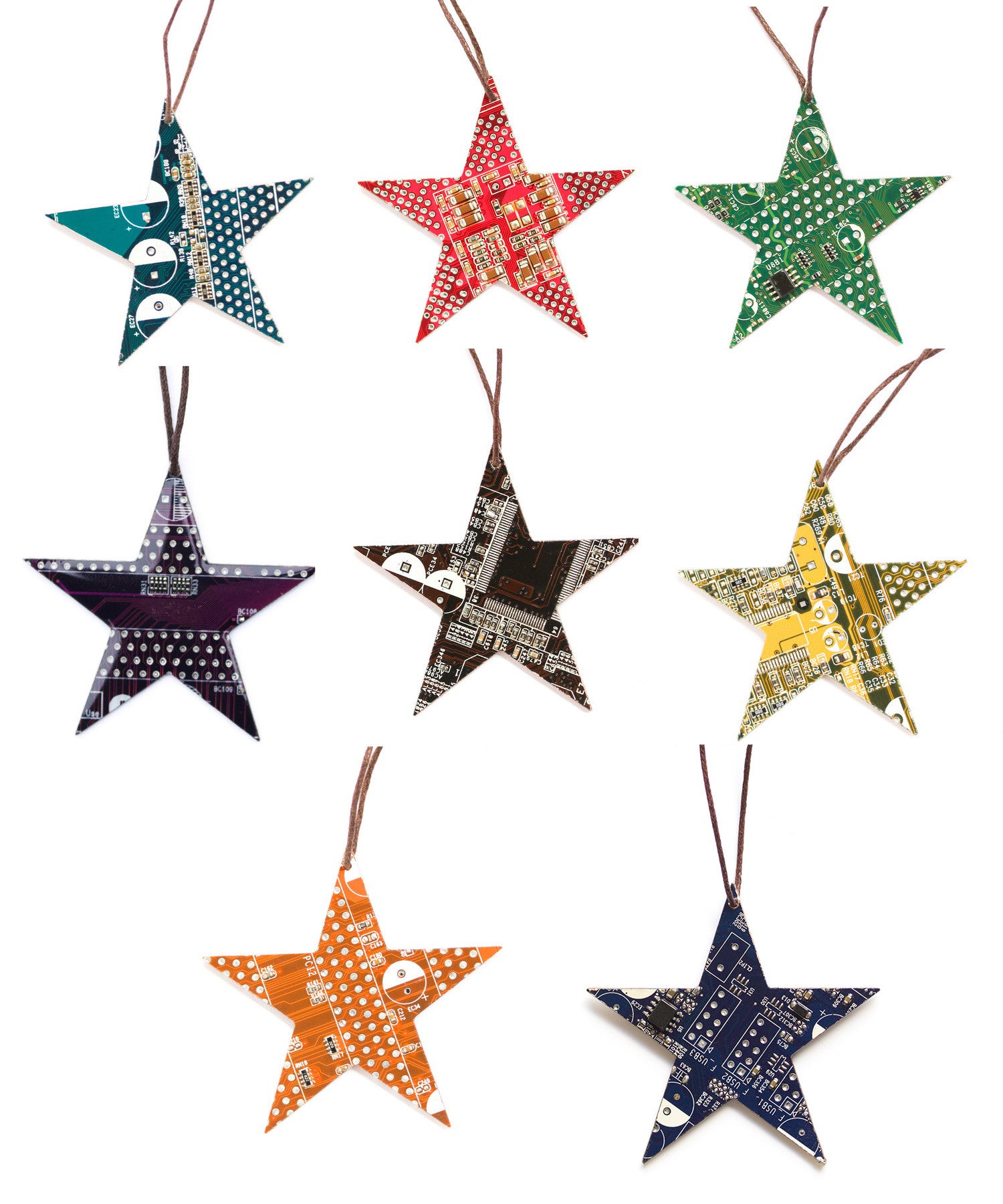 Christmas tree ornament, star, no resin
