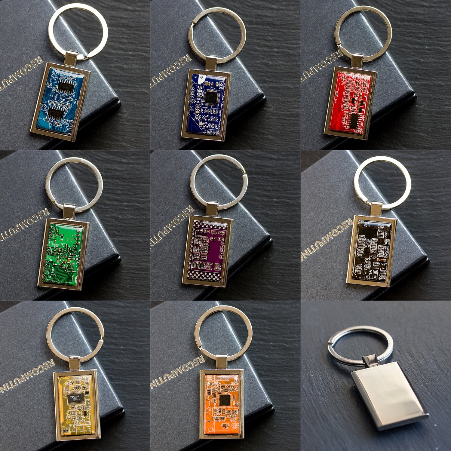 Circuit board keychain, groomsmen gift